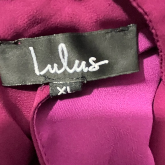 Lulus  womens dress size Large mock neck v neck cutout swing style keyhole - Picture 14 of 14